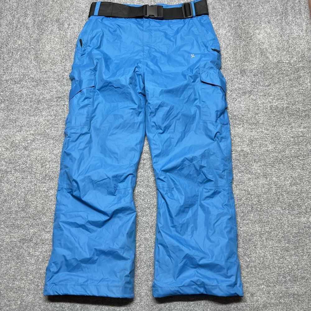 Little Donkey Andy Snow Pants Mens XL Blue Ski Snowboard Belted Cargo Pockets